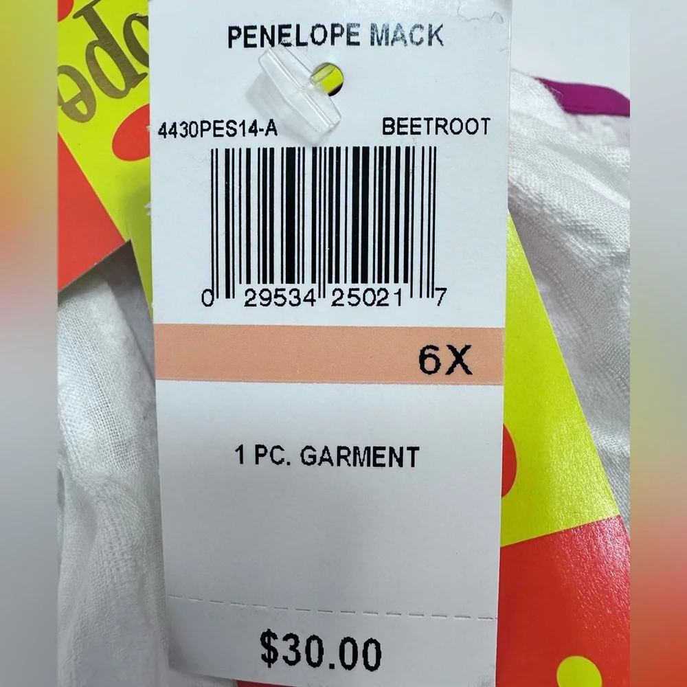 Penelope Mack tiered Dress‎ , SIZE 6X